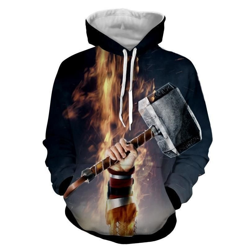 Thor Mjolnir 3D All Over Print Hoodie & Zip Hoodie