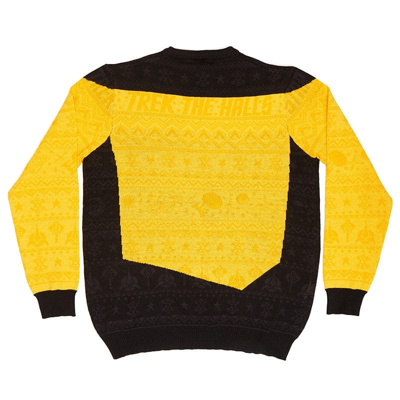 Star Trek Yellow Christmas Ugly Sweater