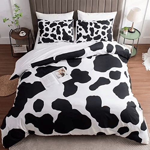 Cow Bedding Set Cow Skin Fur Pattern Duvet Covers