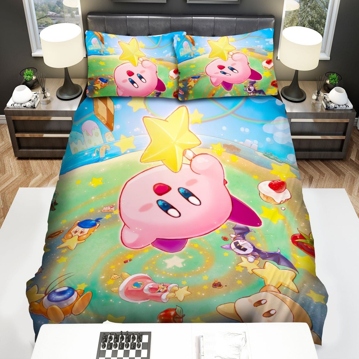 Kirby Bedding Set Kirby In The Dessert Land Duvet Covers