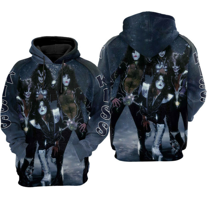 Kiss Band Dark Hoodie Zip Hoodie
