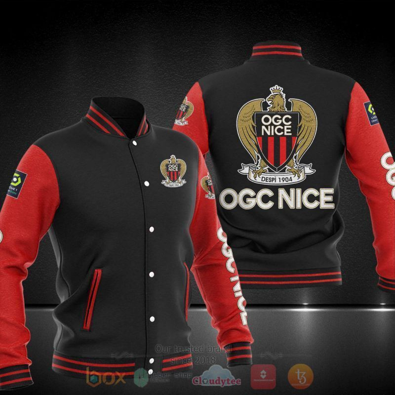 OGC Nice Black Red Baseball Jacket