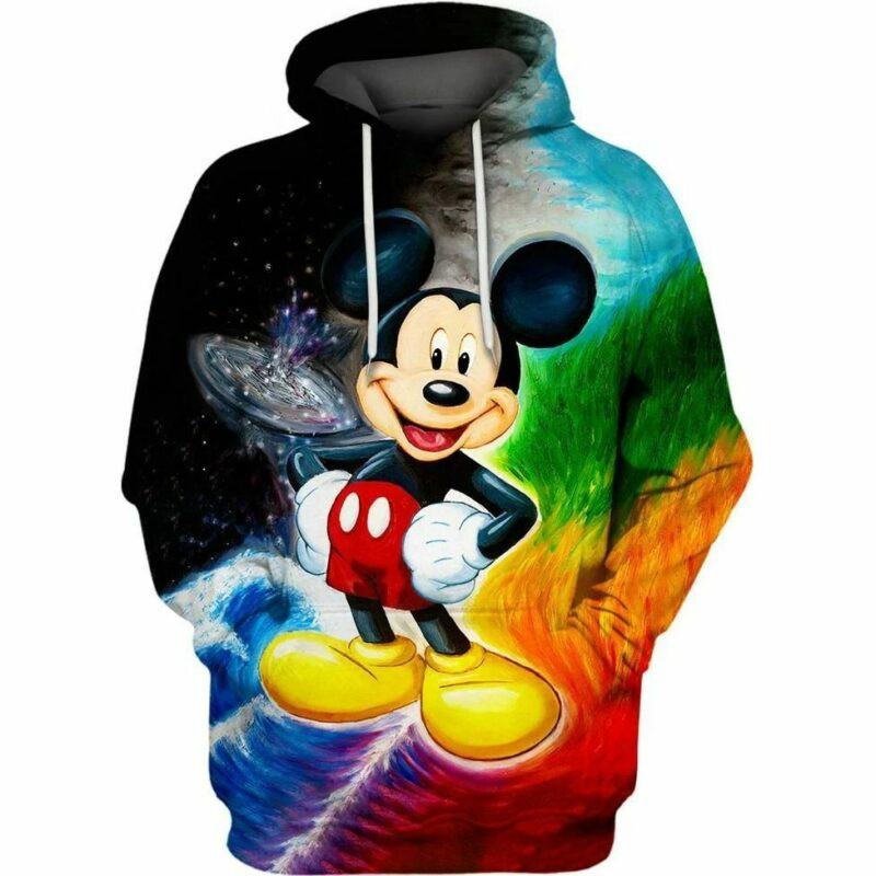 Mickey Mouse Art 3d Hoodie Zip Hoodie