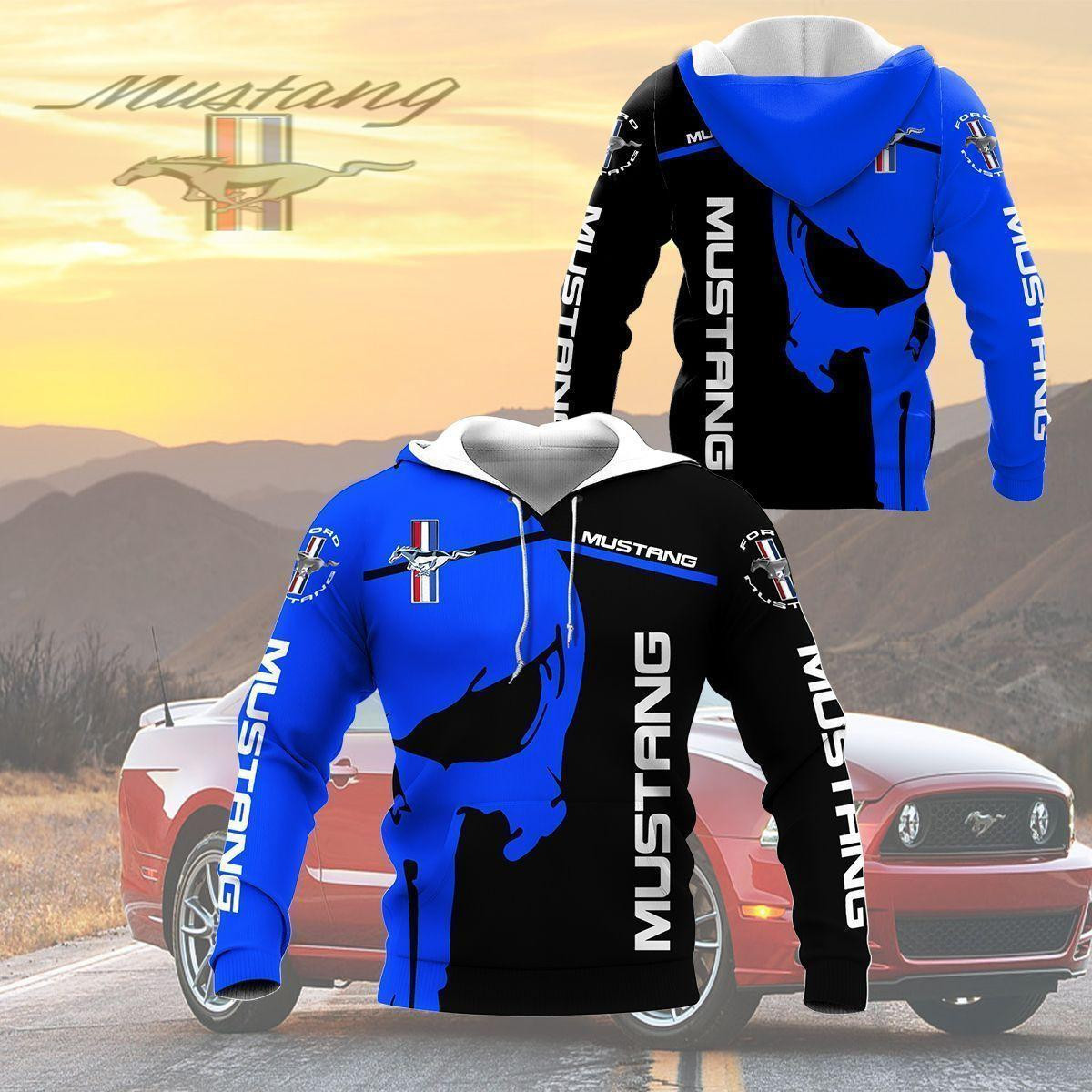 Ford Mustang Shirt 924, 3d Hoodie Zip Hoodie