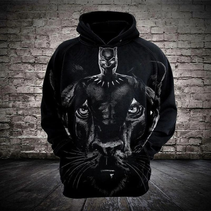 Black Panther Marvel Over Print 3d Hoodie Zip Hoodie 7