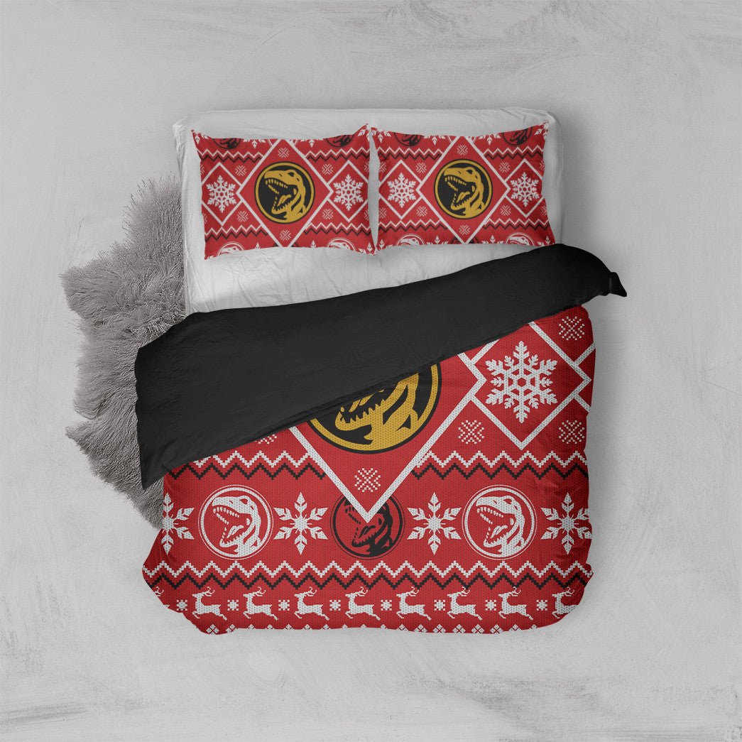 Power Ranger Bedding Set Mighty Morphin Red Power Ranger Duvet Covers