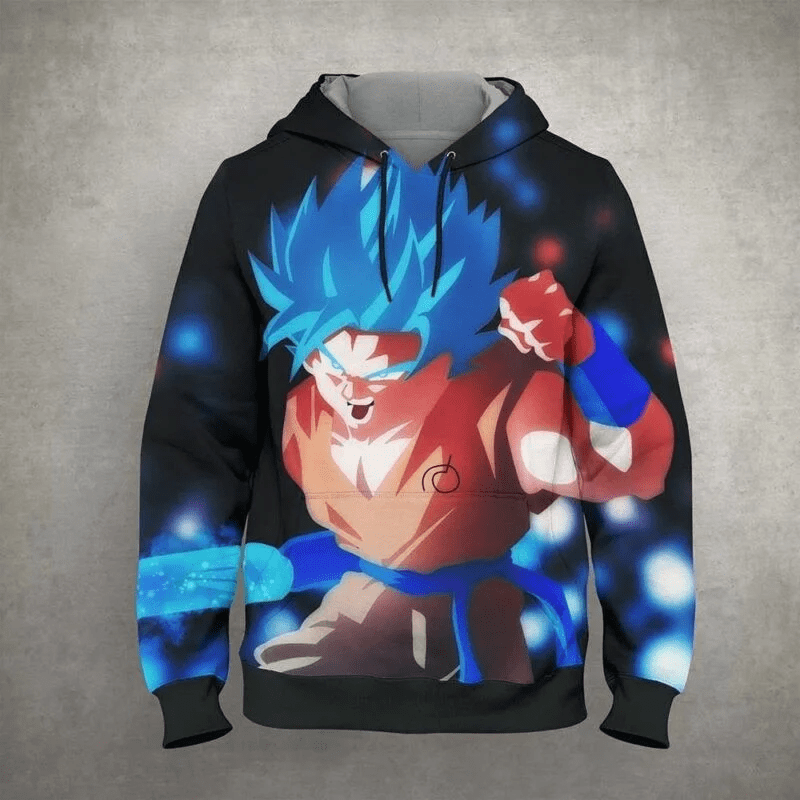 Goku Cartoon Dragon Ball 31 Over Print 3d Hoodie Zip Hoodie