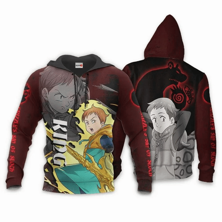 King Seven Deadly Sins Grizzly's Sin Of Sloth 3d Hoodie Zip Hoodie