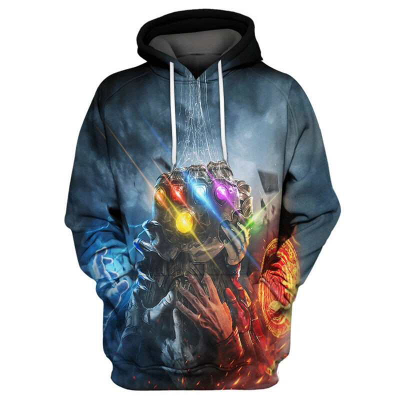 Thanos Hand Marvel 3d Hoodie Zip Hoodie