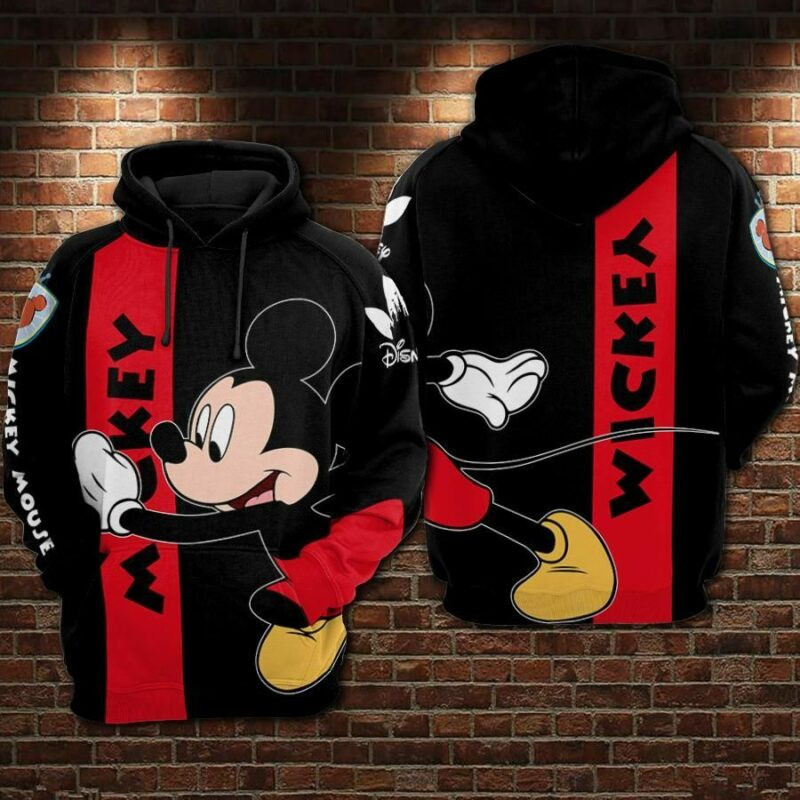 Mickey Mouse Movies 12 Over Print 3d Hoodie Zip Hoodie