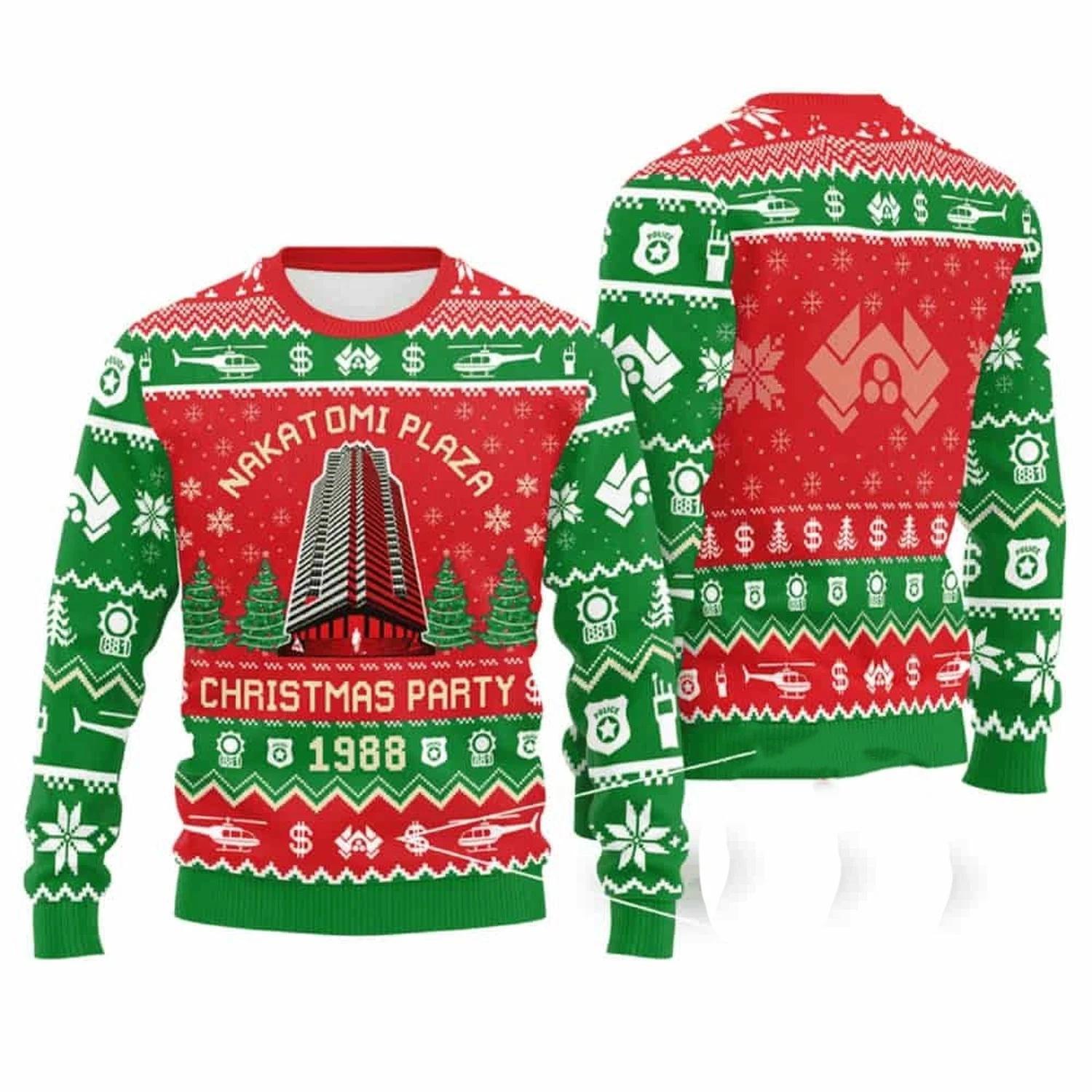 Nakatomi Plaza Ugly Christmas Sweater