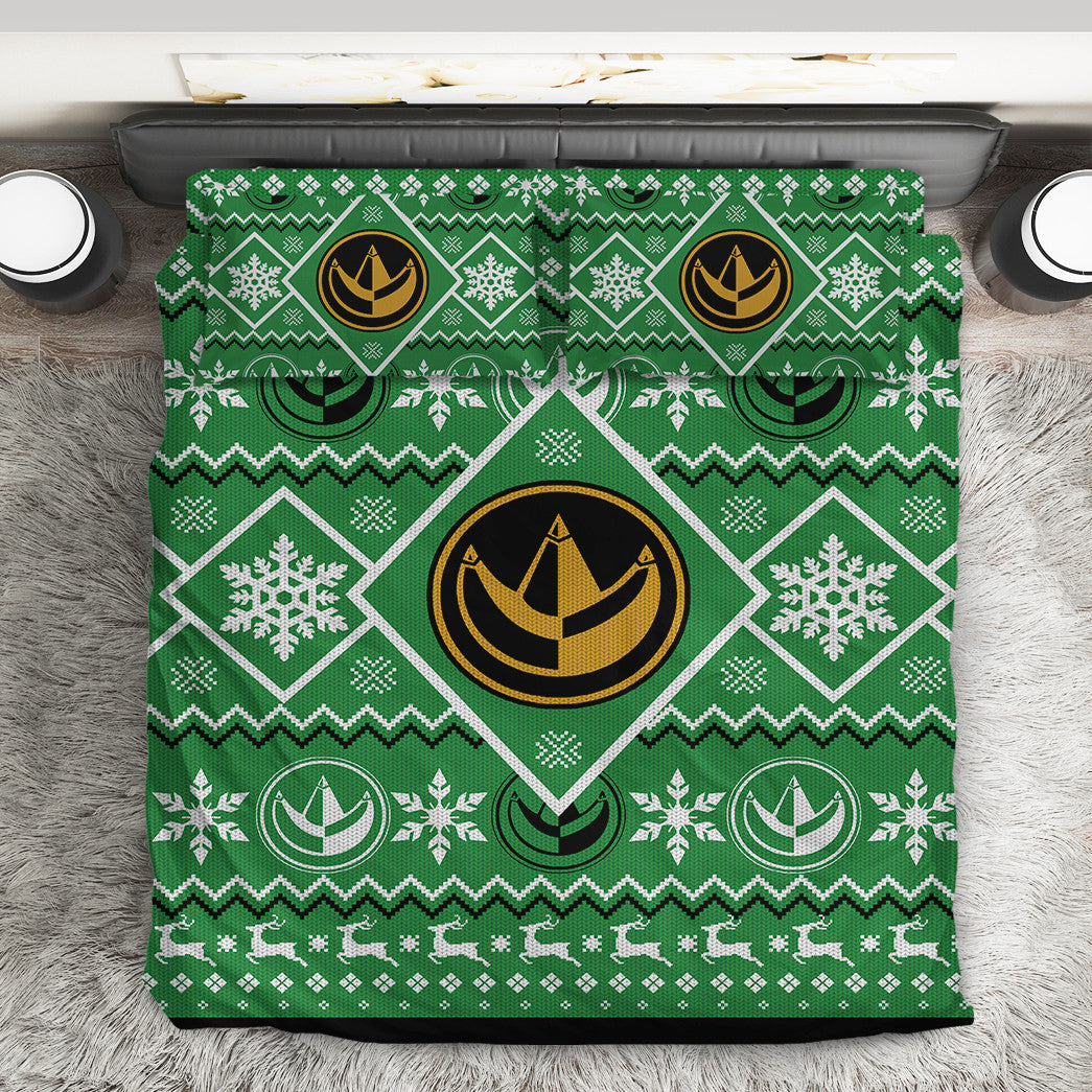 Power Ranger Bedding Set Mighty Morphin Green Power Ranger Duvet Covers