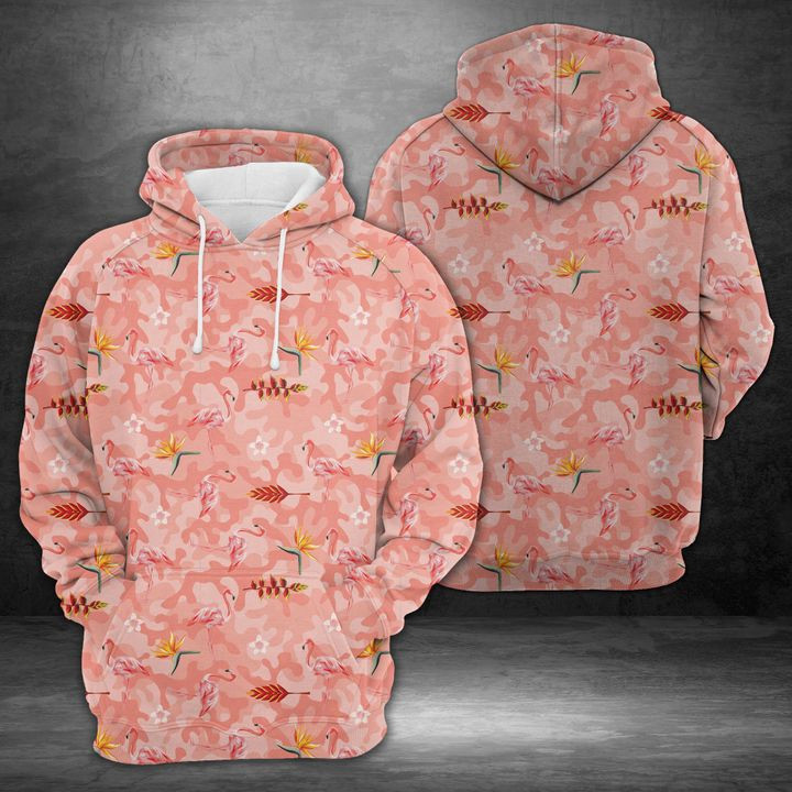 Amazing Camouflage Flamingo 3D All Over Print Hoodie & Zip Hoodie