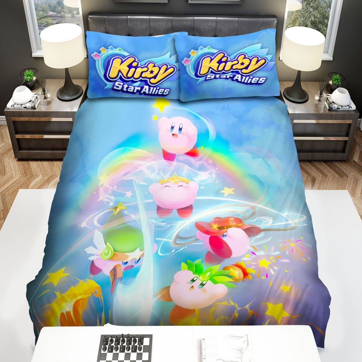 Kirby Bedding Set Kirby Star Allies Powers Of Multiple Kirby Duvet Covers