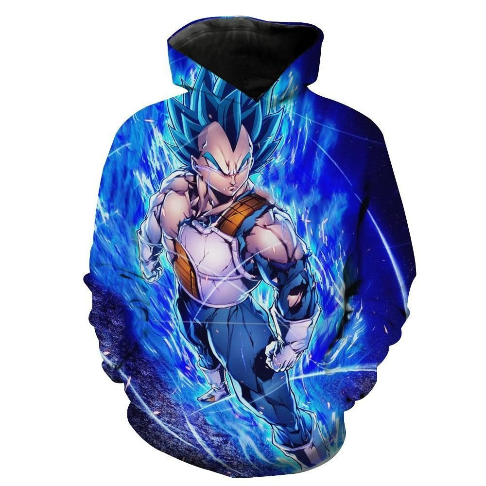 Super Saiyan Blue Vegeta 3D All Over Print Hoodie & Zip Hoodie