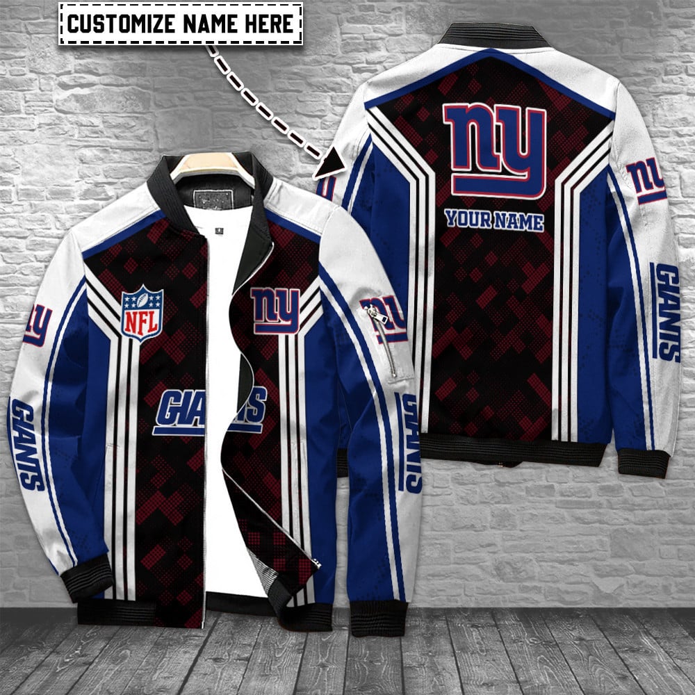 New York Giants Personalized Bomber Jacket BG604