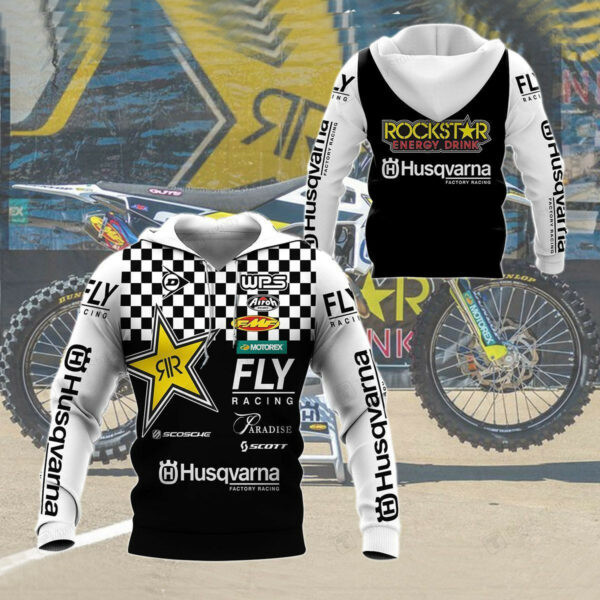 Husqvarna Racing Shirt 558, 3d Hoodie Zip Hoodie 280