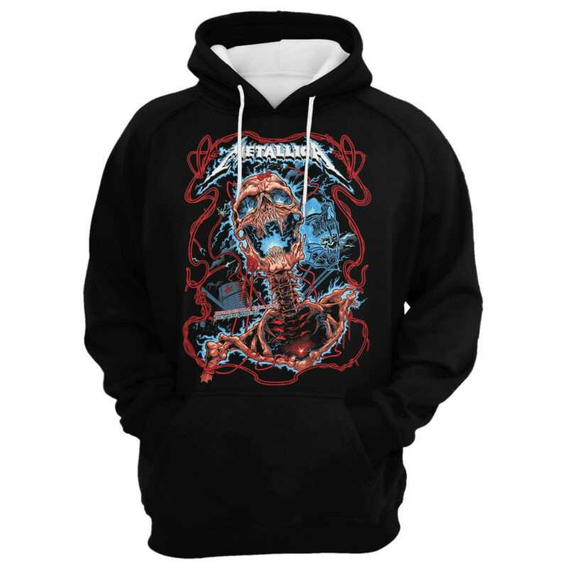 Metallica Rock Band 3d Full Printing Hoodie Zip Hoodie