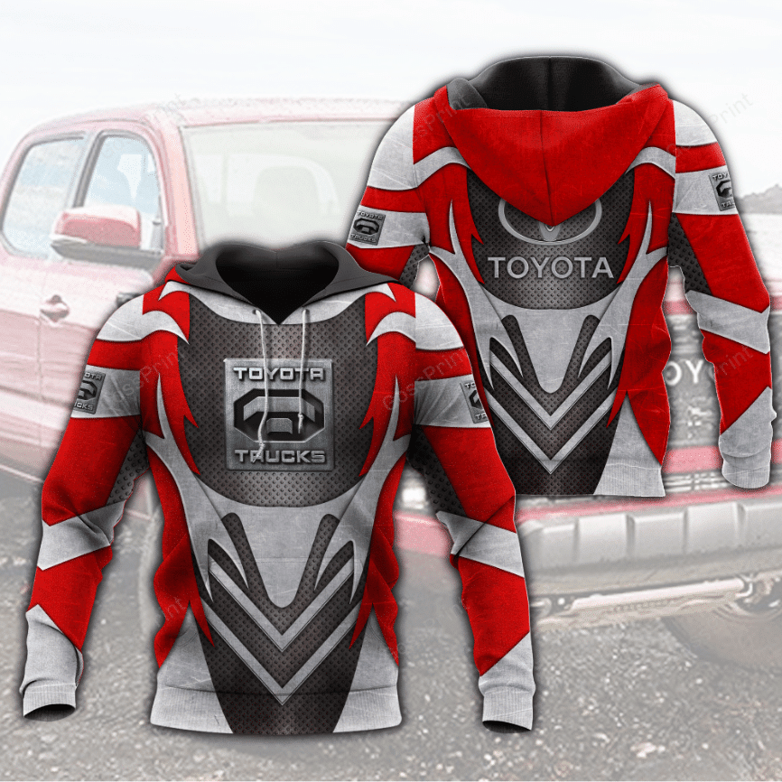 Toyota Truck Cartoon 3d Hoodie Zip Hoodie