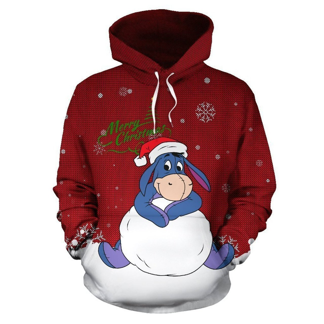 Eeyore Christmas 3D All Over Print Hoodie & Zip Hoodie