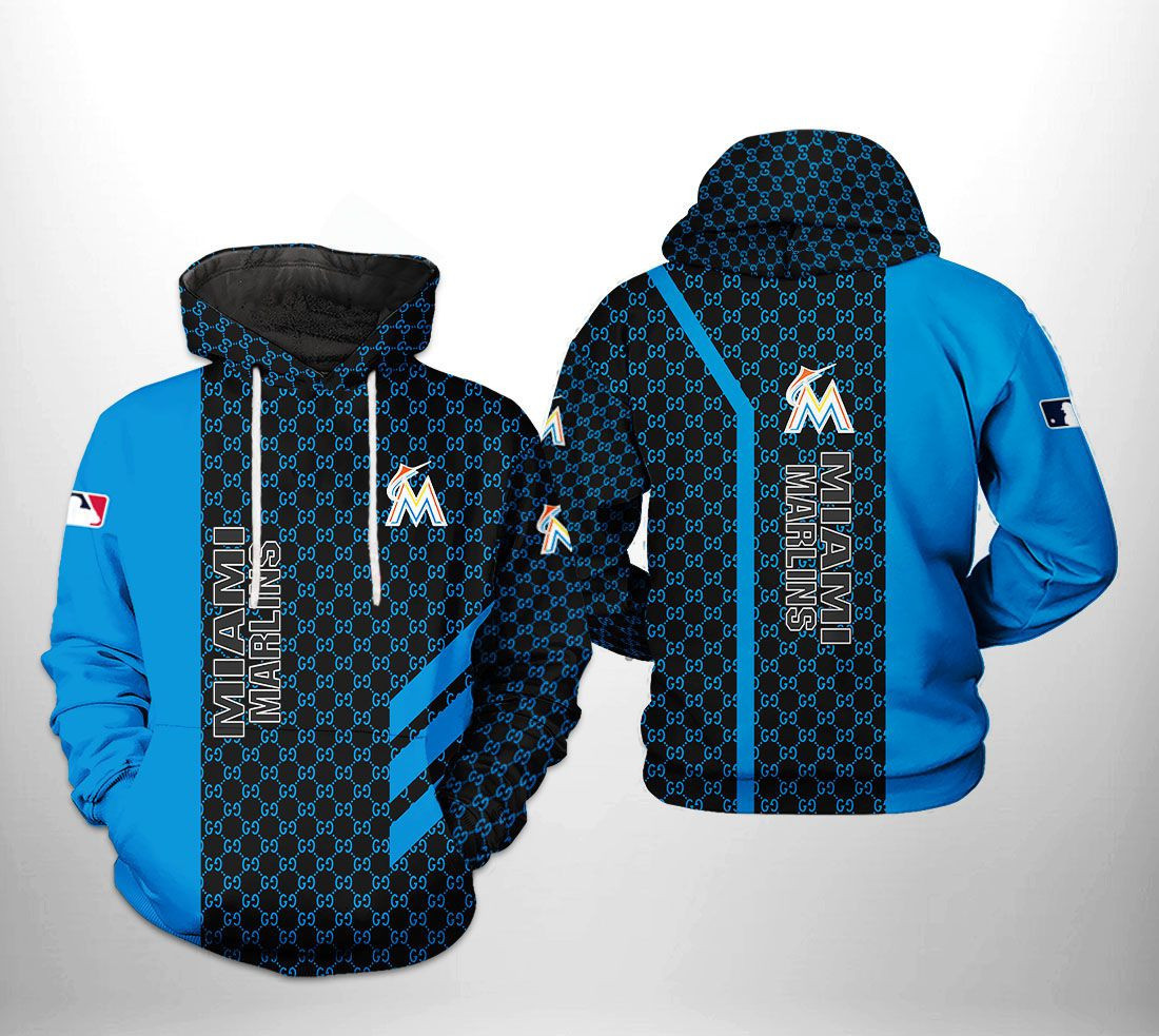 Miami Marlins MLB 3D All Over Print Hoodie & Zip Hoodie