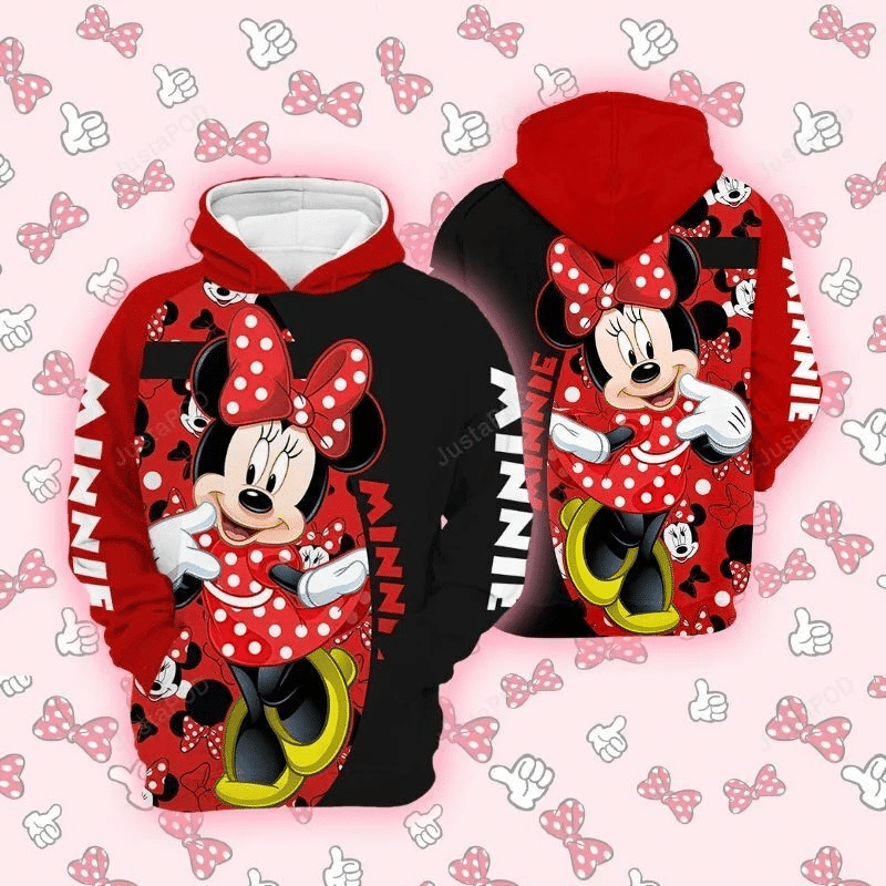 Cartoon Character Minnie Hoodie 3d All Over Print Hoodie