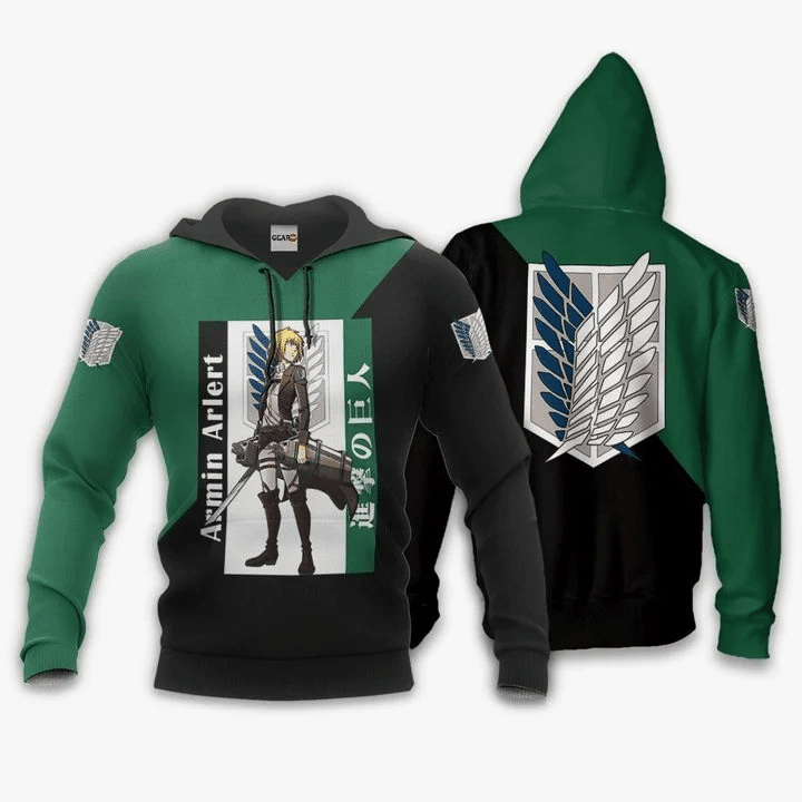 Armin Arlert Shingeki No Kyojin Attack On Titan 3d Hoodie Zip Hoodie
