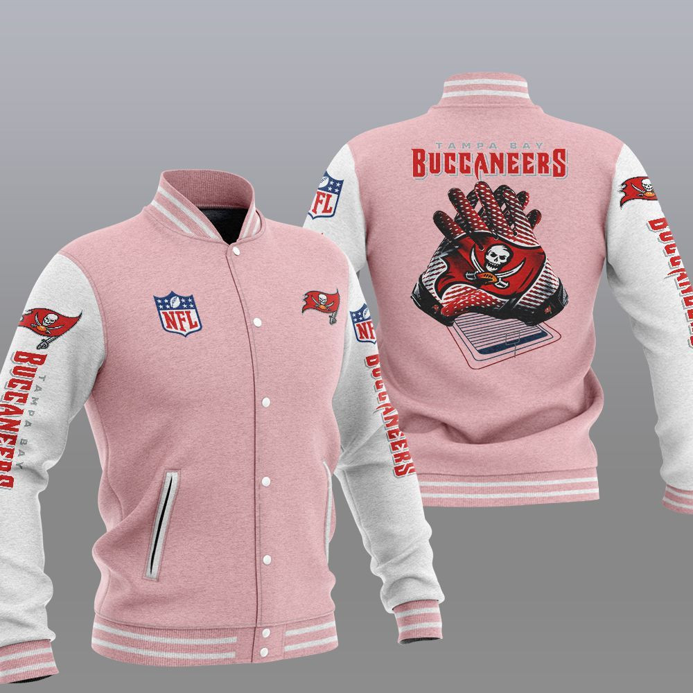 Tampa Bay Buccaneers Pink Baseball Jacket