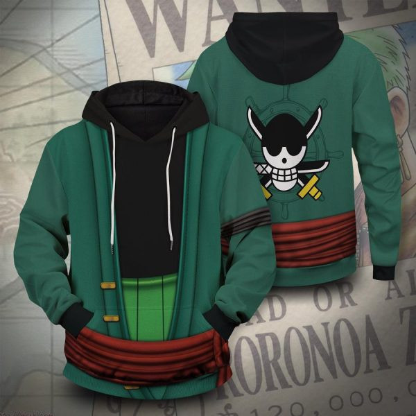 Strongest Swordsman Zoro One Piece Anime 2k769 Lover Gift,one Piece All Over Print 3d Hoodie 2426