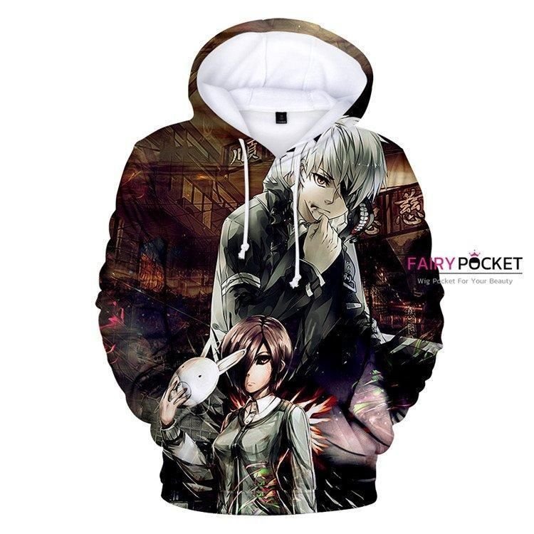 Tokyo Ghoul Ken Kaneki Touka Kirishima 3D All Over Print Hoodie & Zip Hoodie