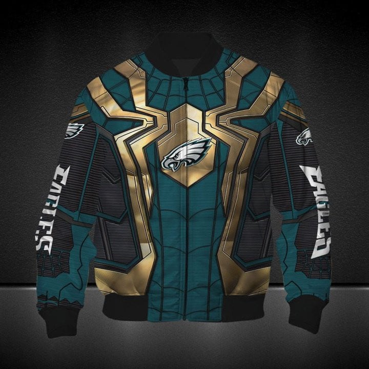 Philadelphia Eagles Spider Man Bomber Jacket