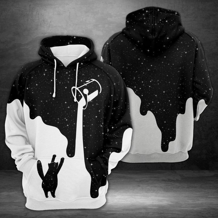 Amazing Cat Galaxy 3D All Over Print Hoodie & Zip Hoodie