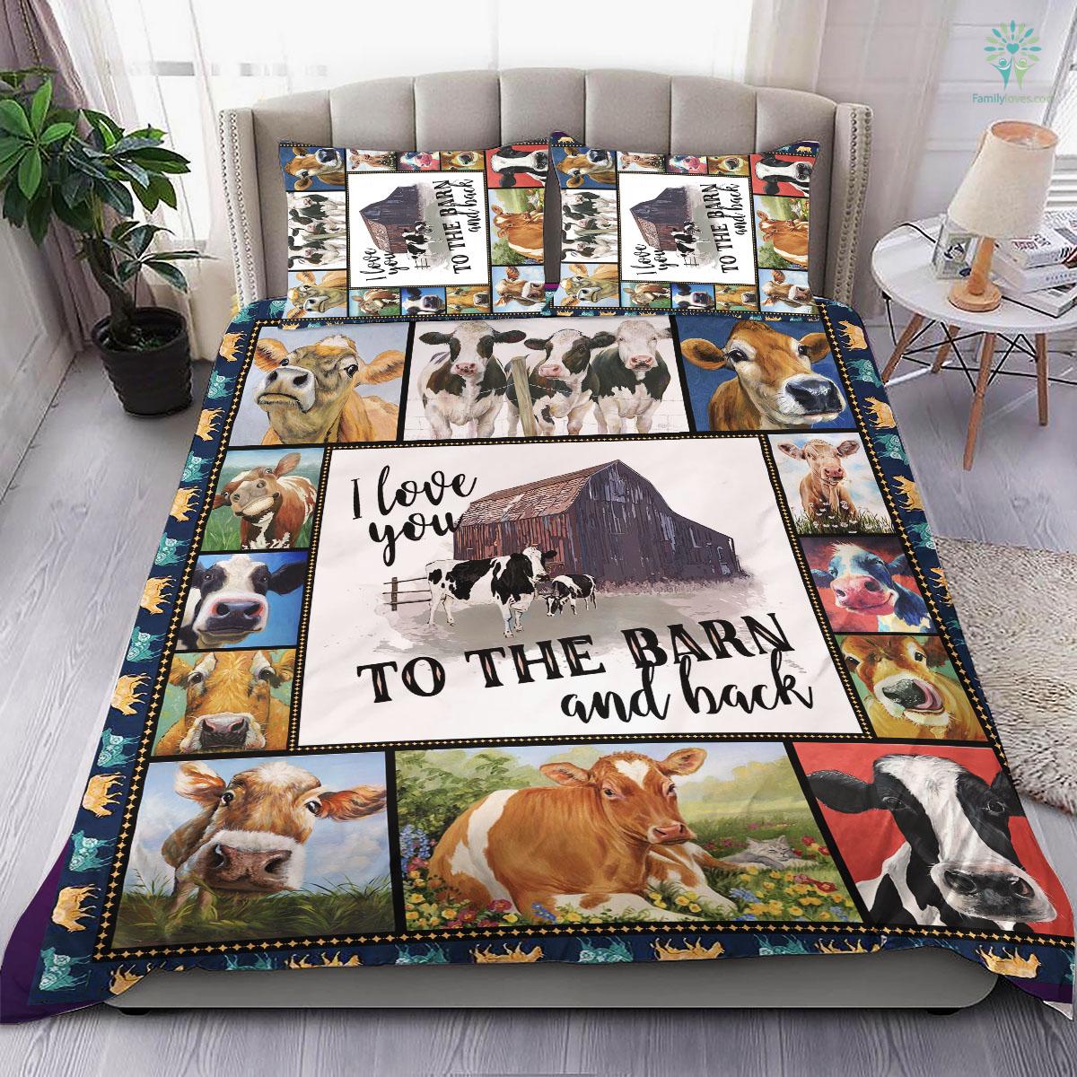 Cow Bedding Set I Love You To The Barn And Back Duvet Covers