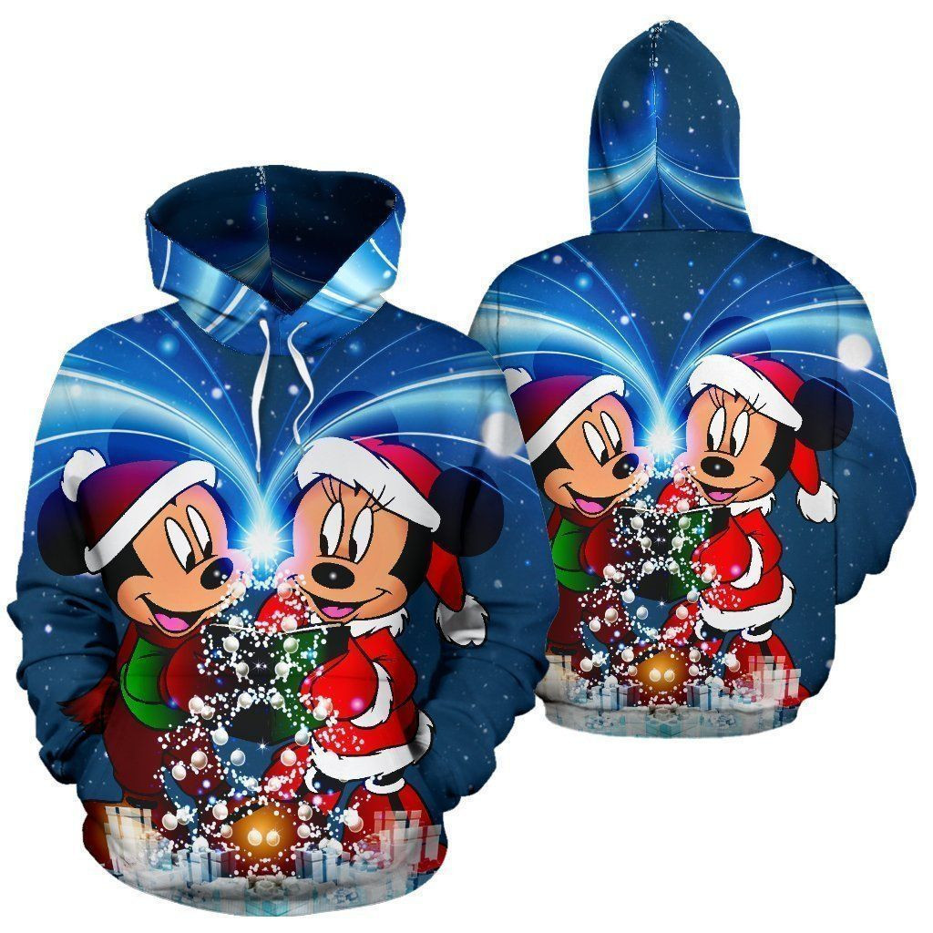 Mickey Mouse Marry Christmast Movies Over Print 3d Hoodie Zip Hoodie 411