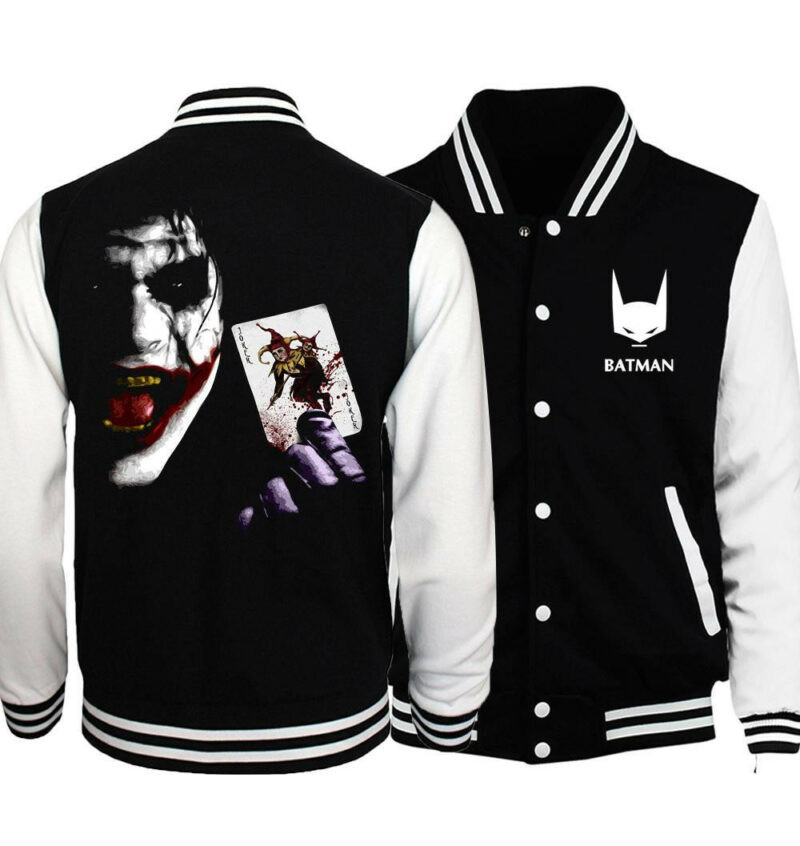 The Joker Poker Batman Baseball Jacket