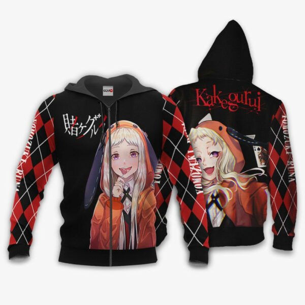 Runa Yomozuki Kakegurui Anime 3k368 Cartoon 3d Hoodie Zip Hoodie 2824