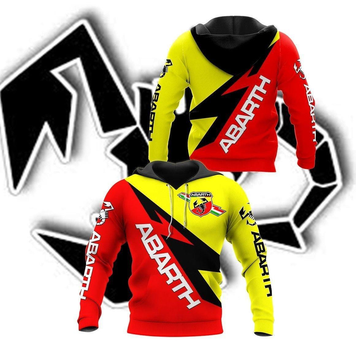 Abarth Shirt 16, 3d Hoodie Zip Hoodie