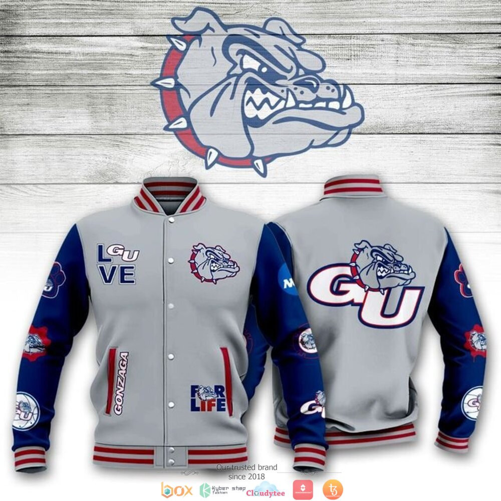 Gonzaga Bulldogs Love For Life Baseball Jacket