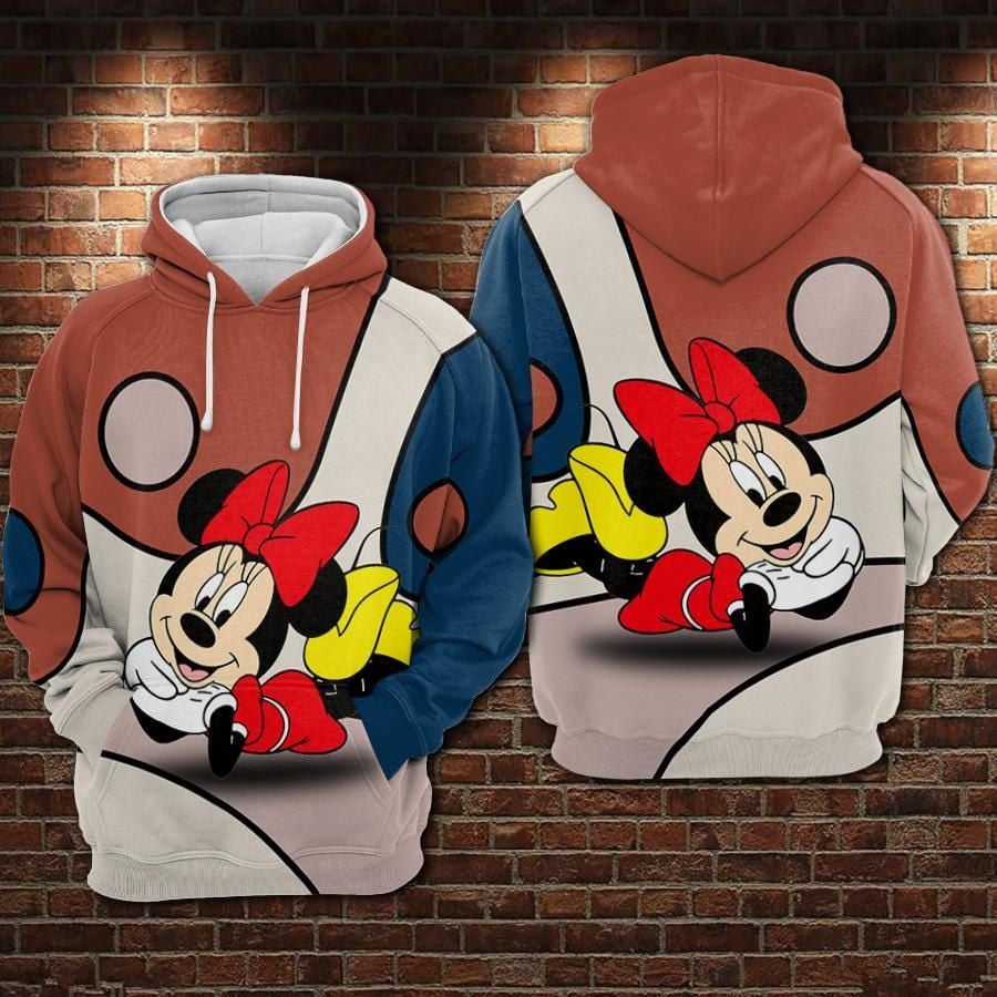 Minnie Mouse Movies Over Print 3d Hoodie Zip Hoodie 442