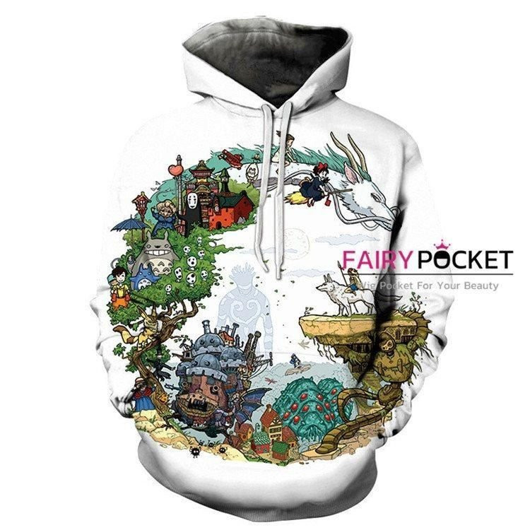 Spirited Away Tonari no Totoro 3D All Over Print Hoodie & Zip Hoodie