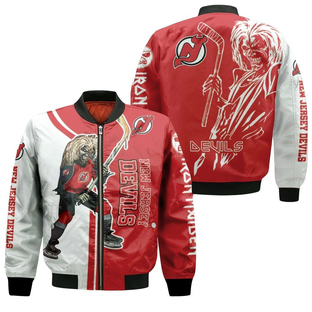 New Jersey Devils Zombie For Fans Bomber Jacket