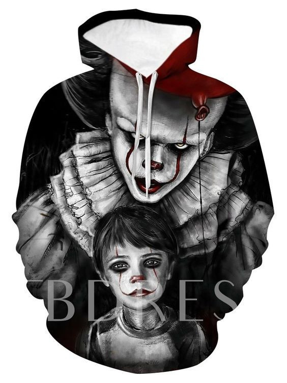 Pullover Pocket Cartoon Men's Hoodies 01