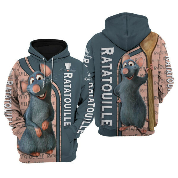 Remy Mouse Ratatouille Fan Gift, Cartoon Graphic Outfits Aop Hoodie, Zip Hoodie 2782
