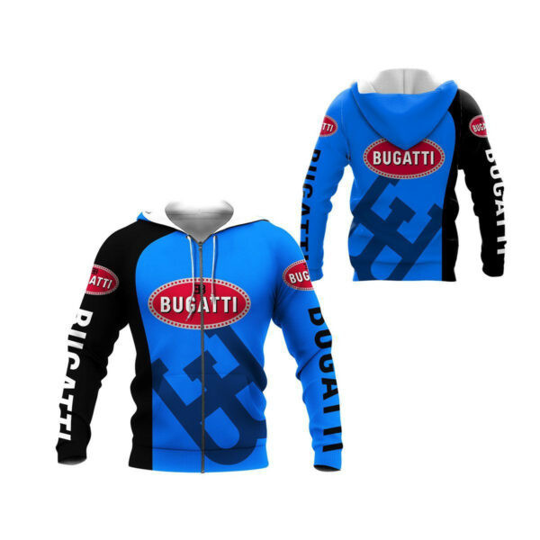 Bugatti Automobile 8k167 3d Zip Hoodie Hoodie Ii0 670