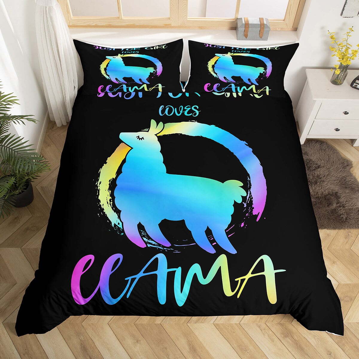 Llama Bedding Set Just For Girl Love Llama Duvet Covers