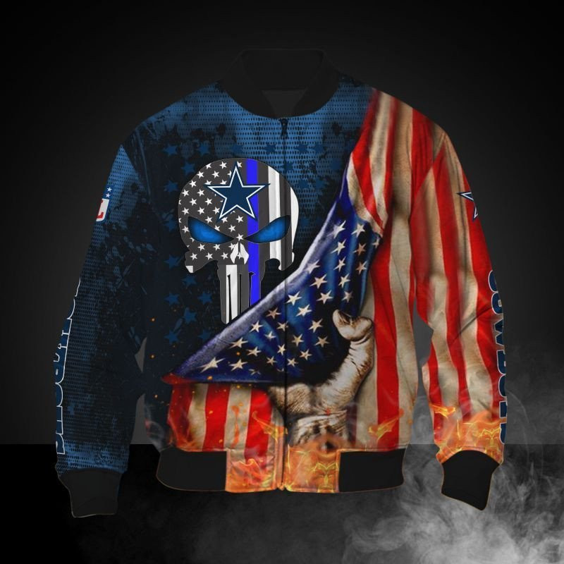 Cowboys American Flag Bomber Jacket V2