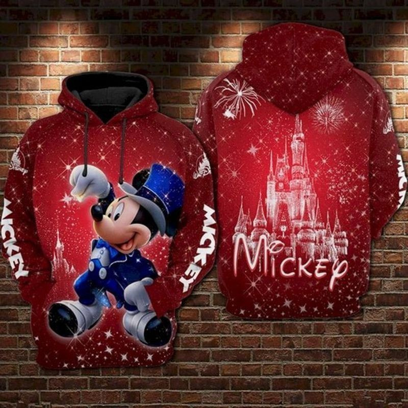 Mickey Mouse Magician Castle 3d T Shirt Sweatshirt Zip Hoodie Bomber 638