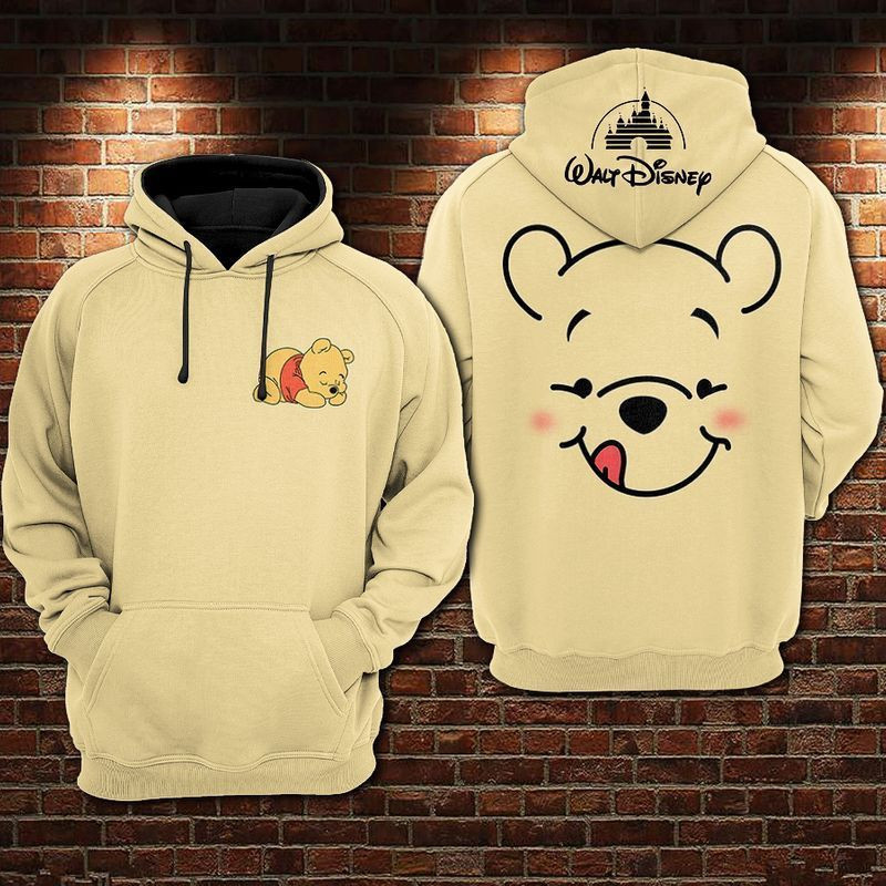 Pooh Bear Winnie The Pooh Over Print 3d Hoodie Zip Hoodie