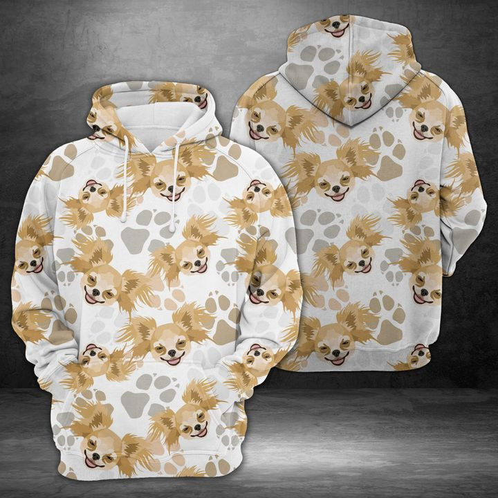 Dog Paws Chihuahua 3D All Over Print Hoodie & Zip Hoodie