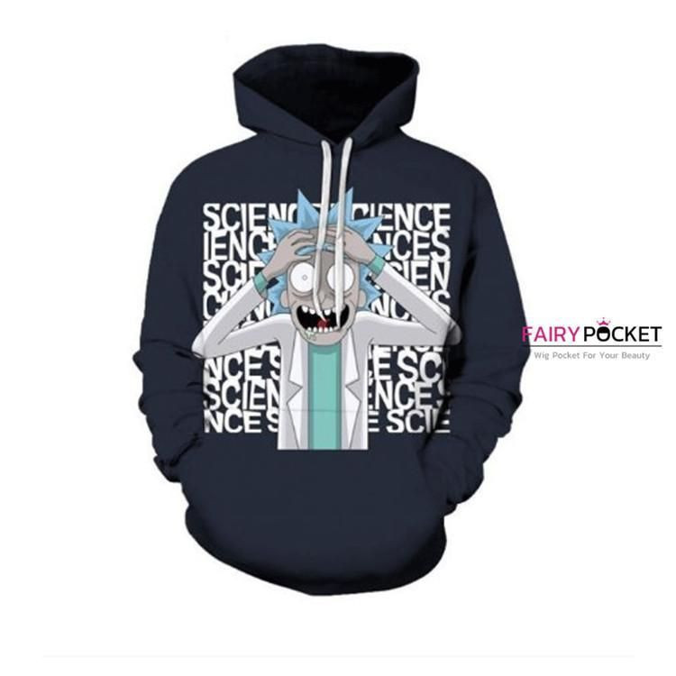 Rick and Morty Rick Black 3D All Over Print Hoodie & Zip Hoodie
